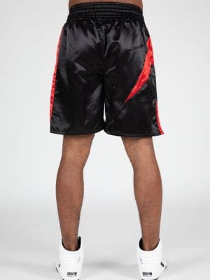 HORNELL Bokserski Šorc - Crno/Crveni - Borilačka Odjeća