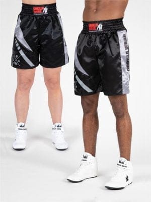 HORNELL Bokserski Šorc - Crno/Sivi - Borilačka Odjeća