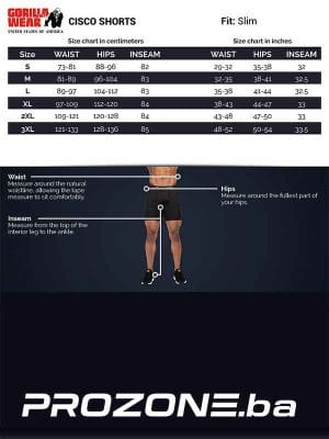 CISCO Šorc - Crni - Šorcevi