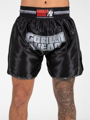 PIRU Muay Thai Šorc - Crni - Borilačka Odjeća