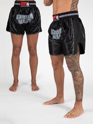 PIRU Muay Thai Šorc - Crni - Borilačka Odjeća