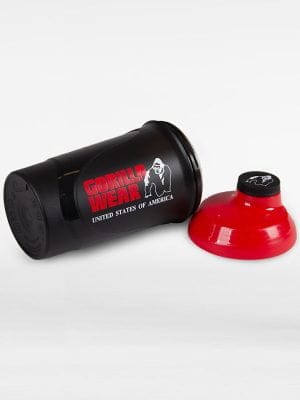 Šejker WAVE 600ml - Crno/Crveni - Šejkeri i Boce