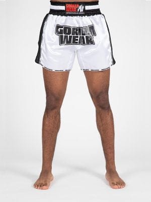 PIRU Muay Thai Šorc - Bijeli - Borilačka Odjeća