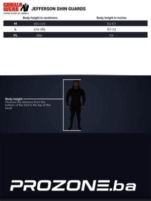 JEFFERSON Štitnici za Potkoljenice - Crni - Zaštitna Oprema