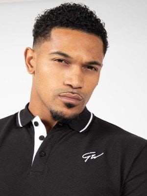 DELANO Polo Majica - Crna - Majice Kratki Rukav