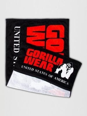 FUNKCIONALNI Peškir za Teretanu - Crno/Crveni - AKCIJA