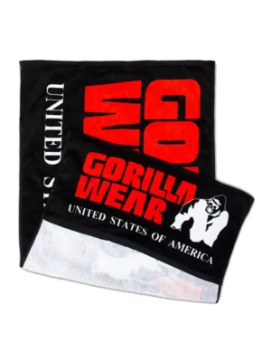 FUNKCIONALNI Peškir za Teretanu - Crno/Crveni - AKCIJA