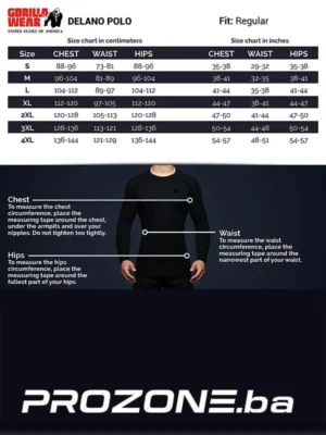 DELANO Polo Majica - Crna - Majice Kratki Rukav