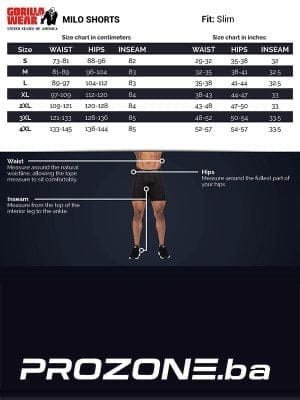 MILO Šorc - Crni - Šorcevi