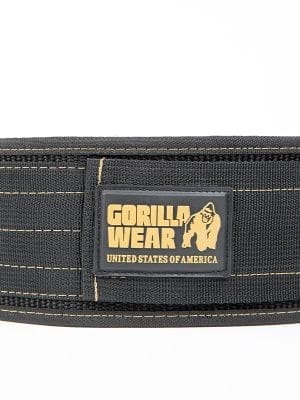 NAJLONSKI Pojas za Dizanje Tegova - Širina 10cm - Crno/Zlatni - Dizački Pojasi