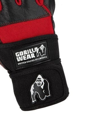 DALLAS Rukavice sa Steznicima za Zglob - Crno/Crvene - Rukavice i Gripovi