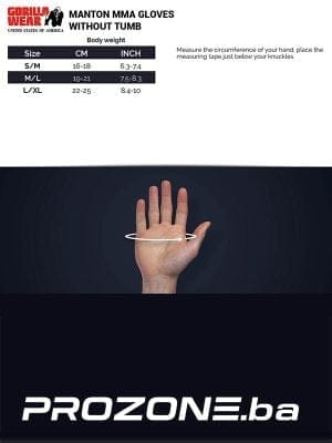 MANTON MMA Rukavice (sa Palcem) - Rukavice za Boks i MMA