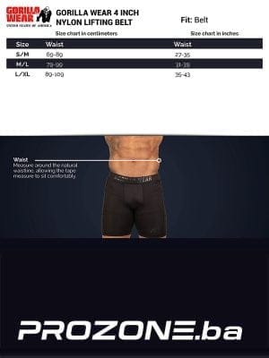 NAJLONSKI Pojas za Dizanje Tegova - Širina 10cm - Crno/Zlatni - Dizački Pojasi