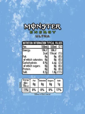 MONSTER Energy Drink Ultra Blue ZERO - 500ml - Sportski Napitci