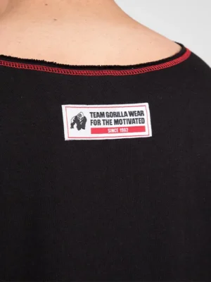 WALLACE Trening Top - Crno/Crveni - Majice Kratki Rukav