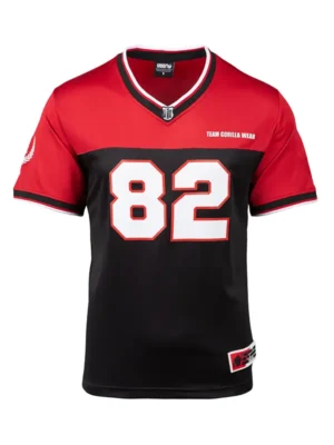 TRENTON Dres za Američki Fudbal - Crno/Crveni - Majice Kratki Rukav