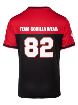 TRENTON Dres za Američki Fudbal - Crno/Crveni - Majice Kratki Rukav