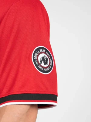 TRENTON Dres za Američki Fudbal - Crno/Crveni - Majice Kratki Rukav