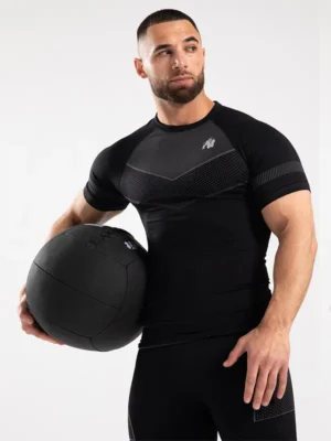 NORTON Bešavna Majica - Crna - Majice Kratki Rukav