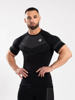 NORTON Bešavna Majica - Crna - Majice Kratki Rukav