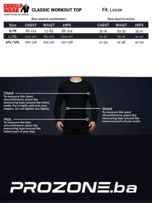 CLASSIC Trening Top - Crni - Majice Kratki Rukav