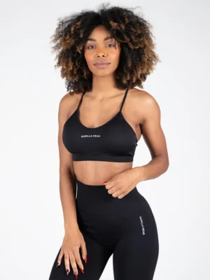 QUINCY Bešavni Sportski Top - Crni - Majice i Topovi