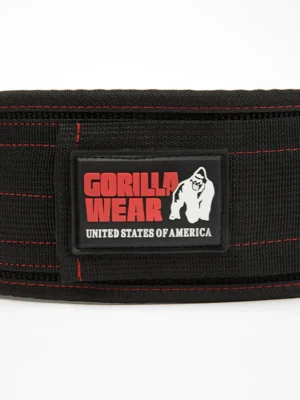 NAJLONSKI Pojas za Dizanje Tegova - Širina 10cm - Crno/Crveni - Dizački Pojasi