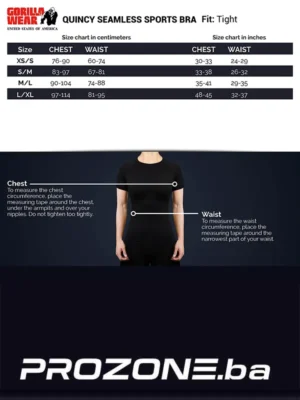 QUINCY Bešavni Sportski Top - Crni - Majice i Topovi