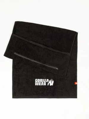 FUNKCIONALNI Peškir za Teretanu sa Džepom - Crni - Ostali Dodaci