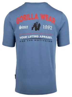 WARREN Majica - Plava - Majice Kratki Rukav