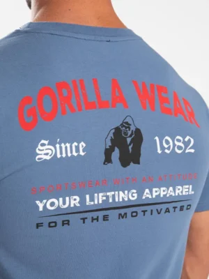 WARREN Majica - Plava - Majice Kratki Rukav