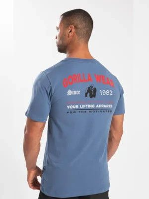 WARREN Majica - Plava - Majice Kratki Rukav