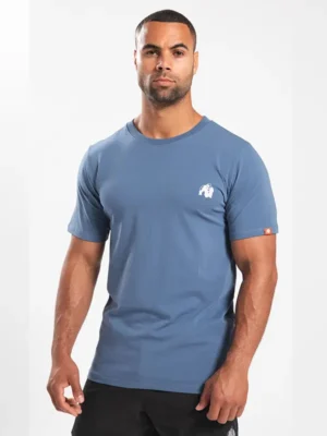 WARREN Majica - Plava - Majice Kratki Rukav