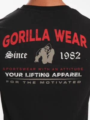 WARREN Majica - Crna - Majice Kratki Rukav