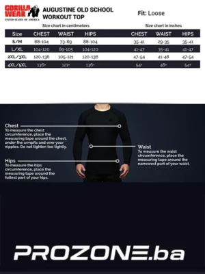 AUGUSTINE Old School Trening Top - Crni - Majice Kratki Rukav