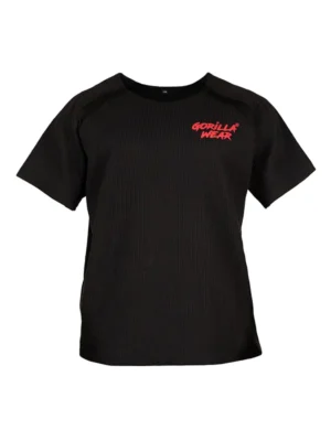 AUGUSTINE Old School Trening Top - Crno/Crveni - Majice Kratki Rukav