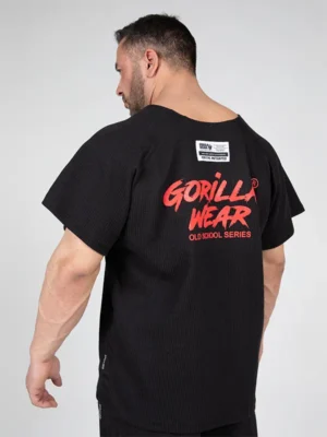 AUGUSTINE Old School Trening Top - Crno/Crveni - Majice Kratki Rukav