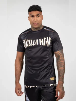 CLAYTON Majica - Crno/Zlatna - Borilačka Odjeća