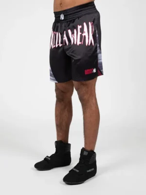 CLAYTON Bokserski Šorc - Crno/Crveni - Borilačka Odjeća