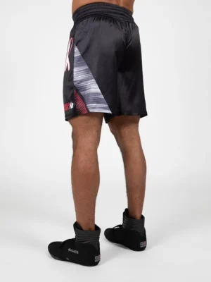 CLAYTON Bokserski Šorc - Crno/Crveni - Borilačka Odjeća