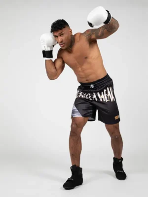 CLAYTON Bokserski Šorc - Crno/Zlatni - Borilačka Odjeća