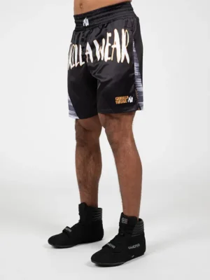 CLAYTON Bokserski Šorc - Crno/Zlatni - Borilačka Odjeća