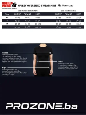 HAILEY Oversized Majica - Siva - Dukserice i Trenerke Gornji Dio