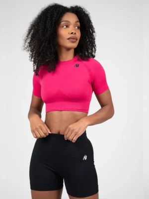 WHITNEY Bešavna Kratka Majica - Pink - Majice i Topovi