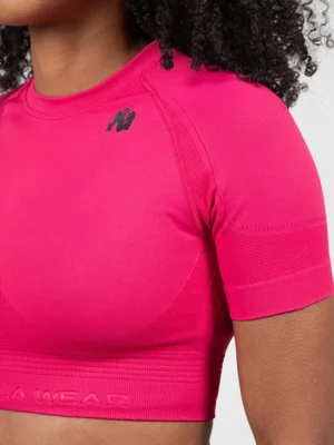 WHITNEY Bešavna Kratka Majica - Pink - Majice i Topovi