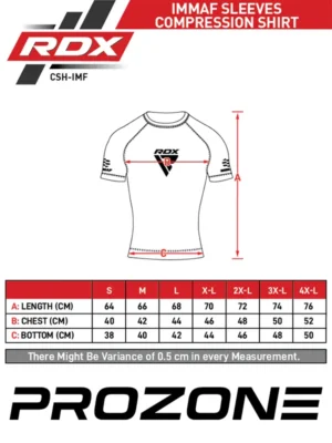 RDX Kompresiona Majica Kratki Rukav IMMAF Approved - Crvena - Borilačka Odjeća