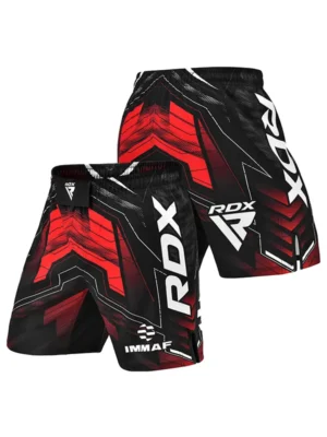 RDX MMA Šorc IMMAF Approved - Crveni - Borilačka Odjeća