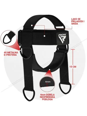 RDX H2 PLUS Traka za Jačanje Vrata - Fitness Oprema