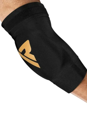 RDX HY Štitnici za Laktove za MMA i Muay Thai - Crno/Zlatni - Zaštitna Oprema