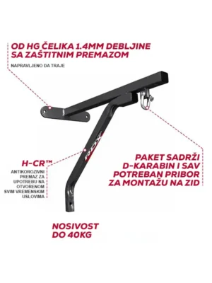RDX X1 Čelični Zidni Nosač za Boksersku Vreću - Vreće i Fokuseri